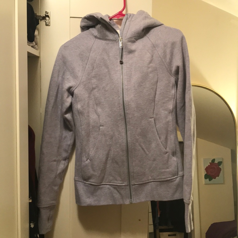 Lulu lemon hooded light purple zip up